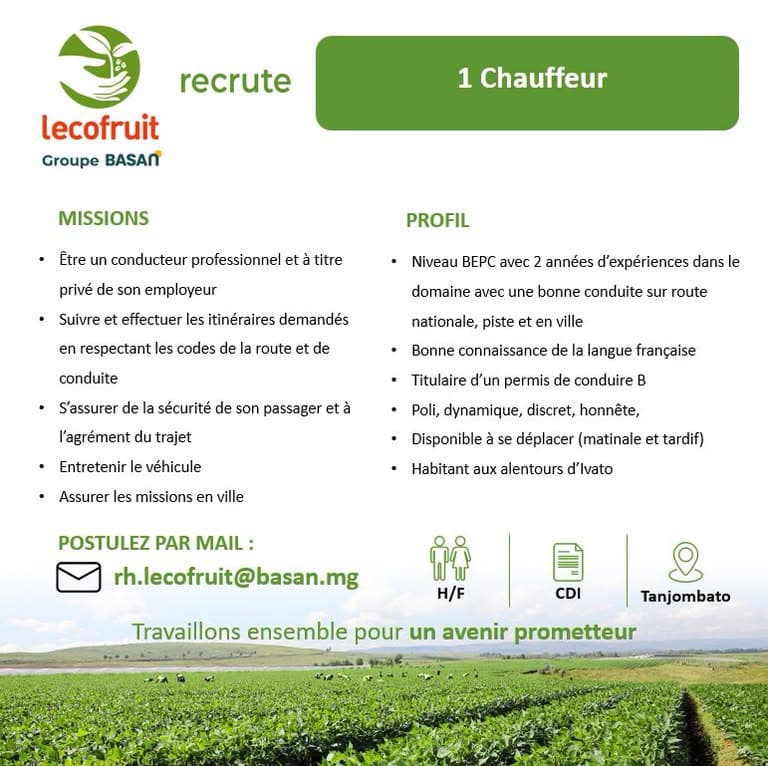 Chauffeur H/F