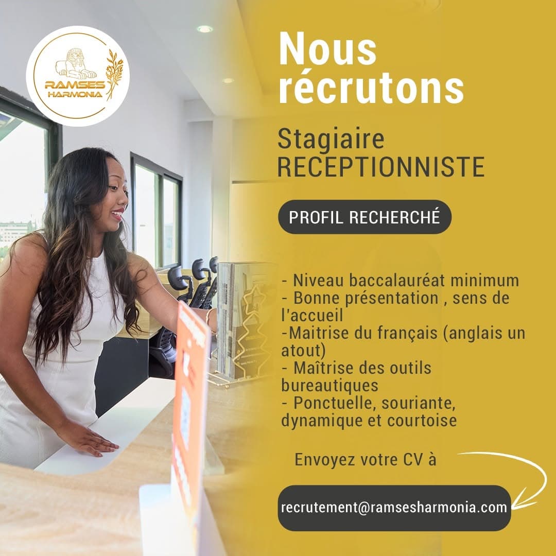 Stagiaire Réceptionniste