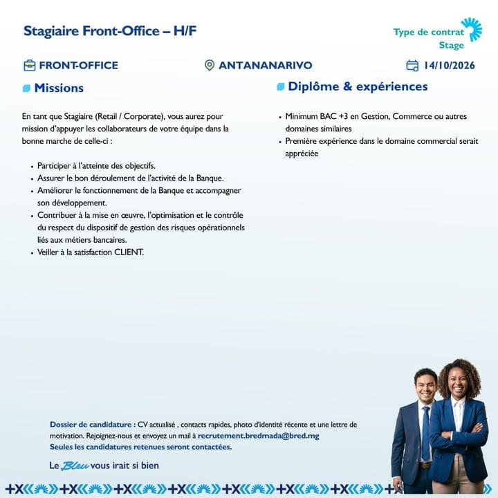 Stagiaire Front-Office H/F