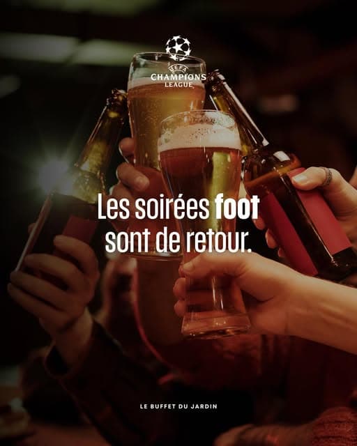 Les soirées foot sont de retour ⚽