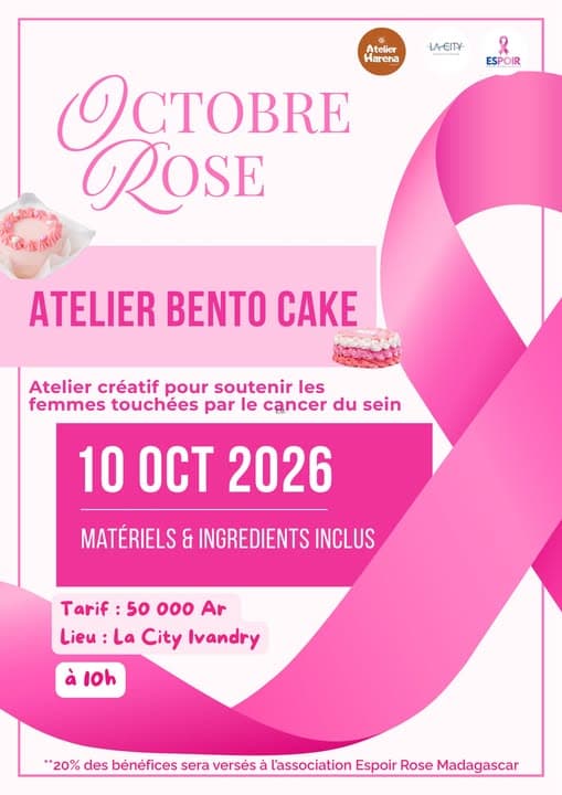 1 bento cake = 1 soutien pour l'association Espoir Rose Madagascar