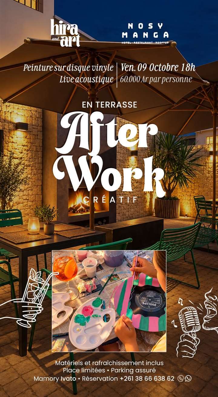 Afterwork avec Hira & Art, pour peindre et chiller en musique,
