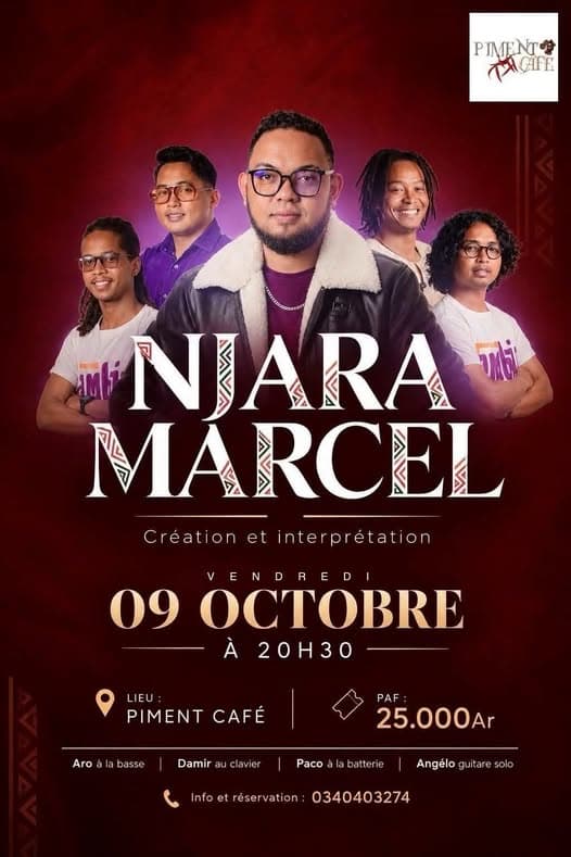 NJARA MARCEL EN CONCERT