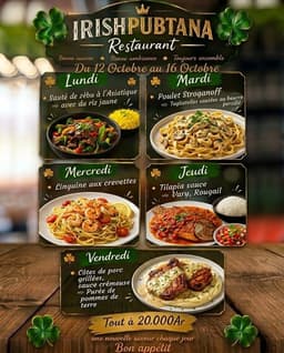 🍽️𝐍𝐎𝐒 𝐏𝐋𝐀𝐓𝐒 𝐃𝐔 𝐉𝐎𝐔𝐑 du lundi au vendredi ! À 20.000ar