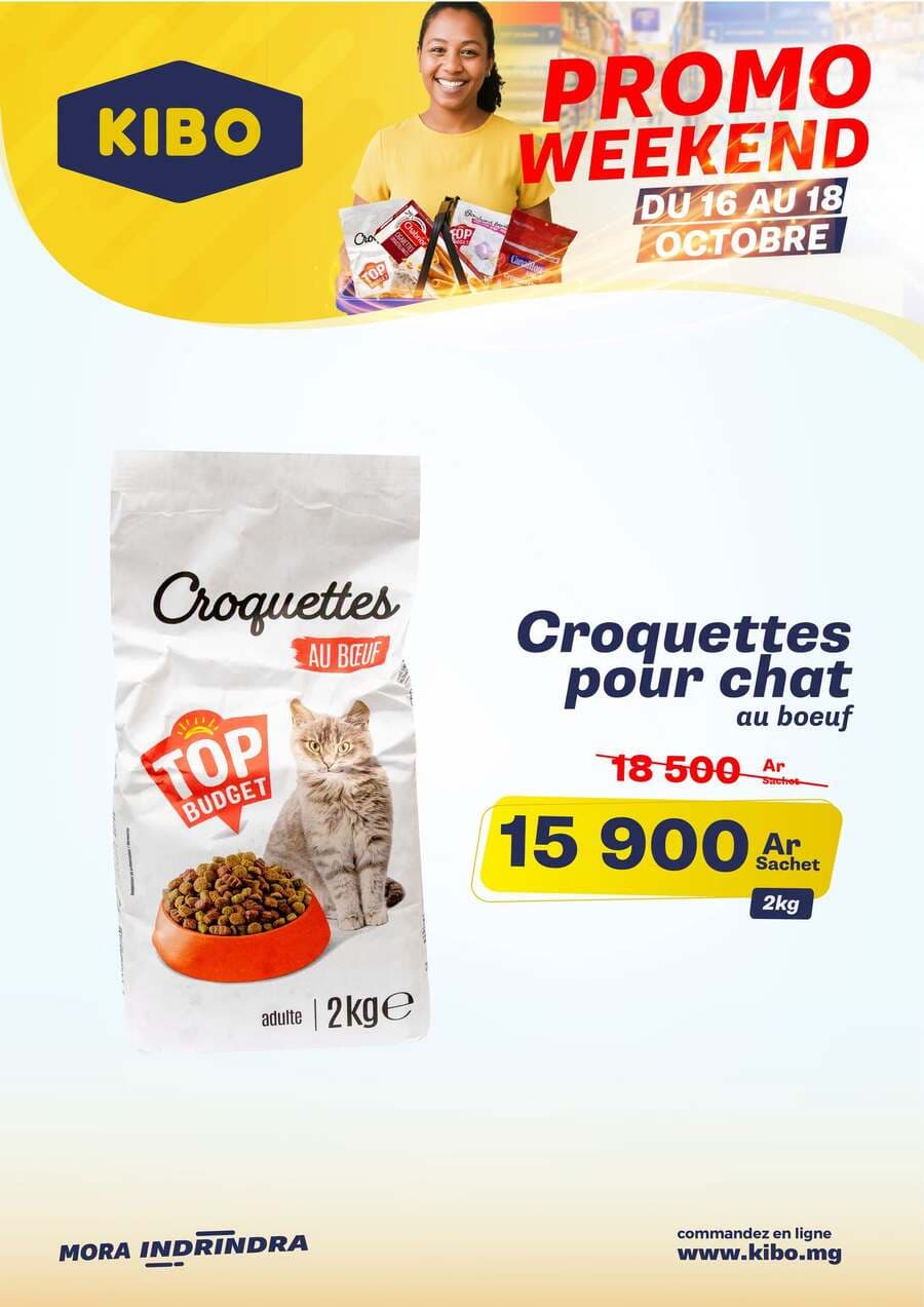 Kibo PROMO WEEKEND DU 16 au 18 OCTOBRE