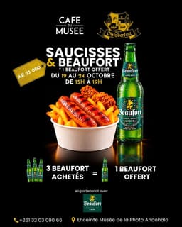Le Café du Musée est avec Beaufort Lager Mdg .
